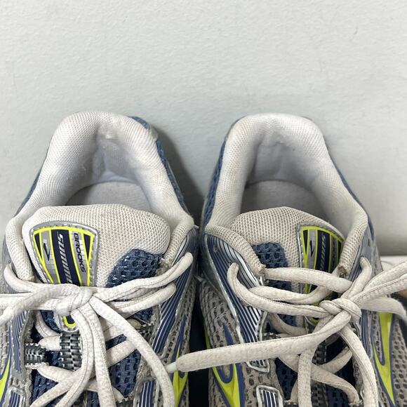 Brooks Silver and Blue Athletic Shoes - Picture 4 of 14